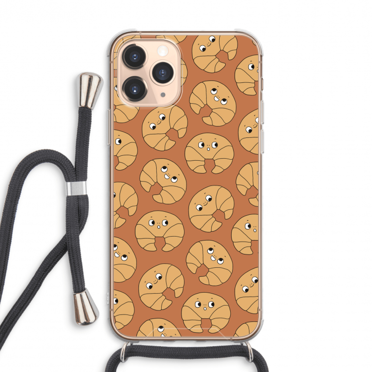 Croissant: iPhone 11 Pro Max Transparant Hoesje met koord