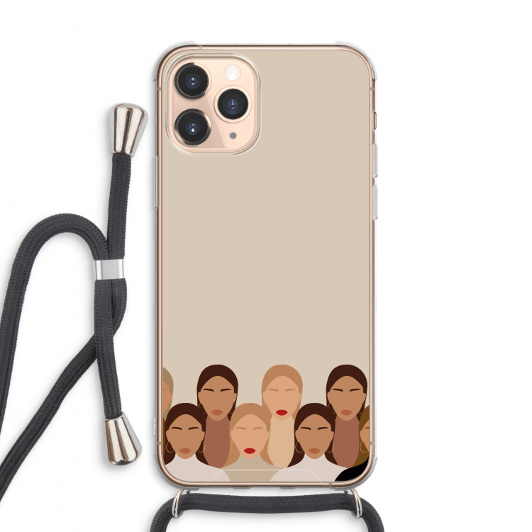 Girls girls girls: iPhone 11 Pro Max Transparant Hoesje met koord