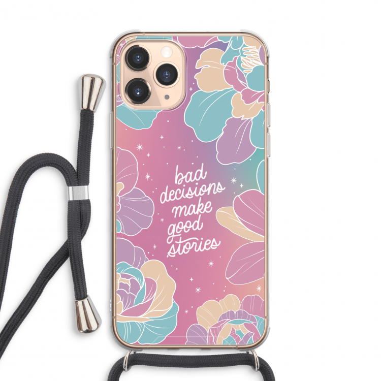 Good stories: iPhone 11 Pro Max Transparant Hoesje met koord
