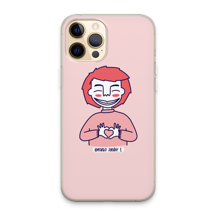 Hartje: iPhone 13 Pro Max Transparant Hoesje