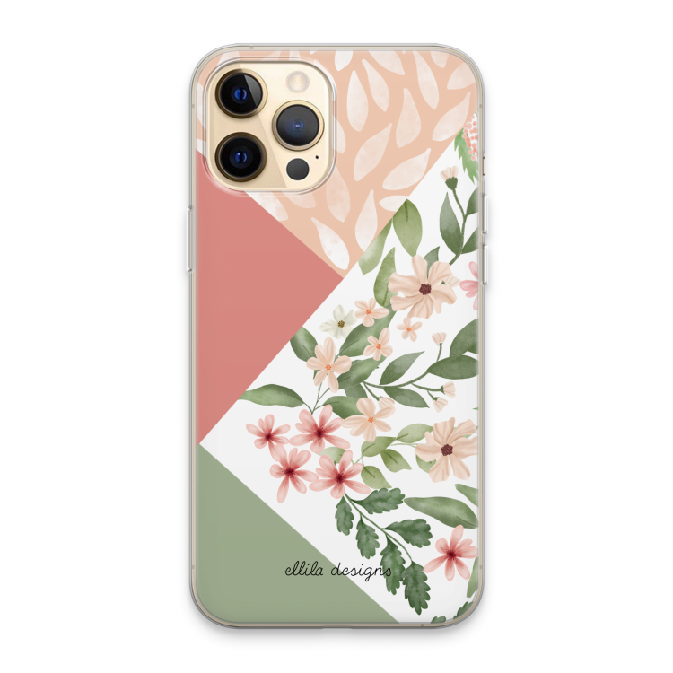 Sweet heaven geometrics: iPhone 13 Pro Max Transparant Hoesje