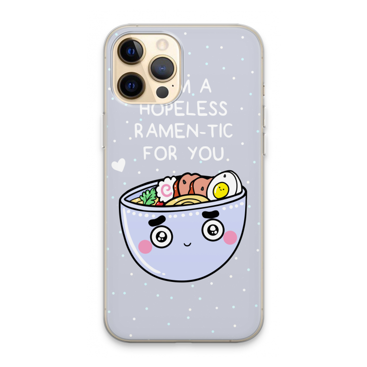 I'm A Hopeless Ramen-Tic For You: iPhone 13 Pro Max Transparant Hoesje