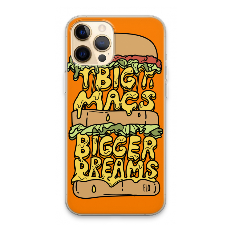 Big Macs Bigger Dreams: iPhone 13 Pro Max Transparant Hoesje
