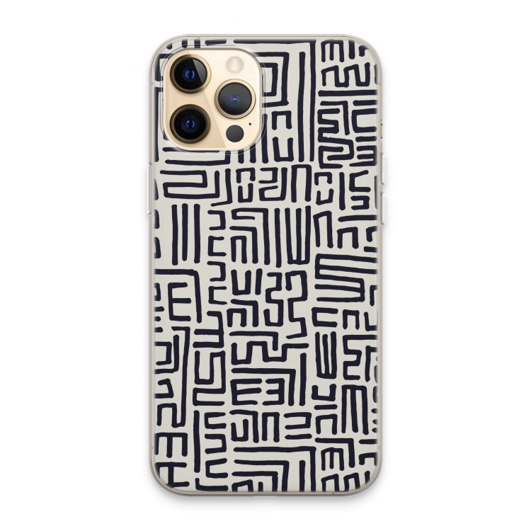 Moroccan Print: iPhone 13 Pro Max Transparant Hoesje