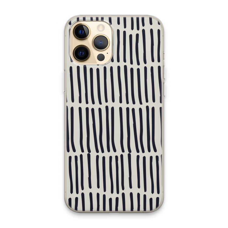 Moroccan stripes: iPhone 13 Pro Max Transparant Hoesje