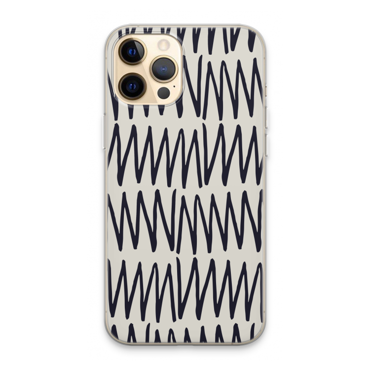 Marrakech Zigzag: iPhone 13 Pro Max Transparant Hoesje
