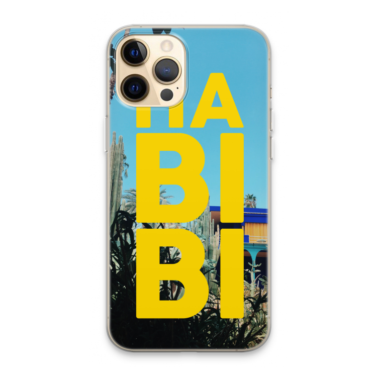 Habibi Majorelle : iPhone 13 Pro Max Transparant Hoesje