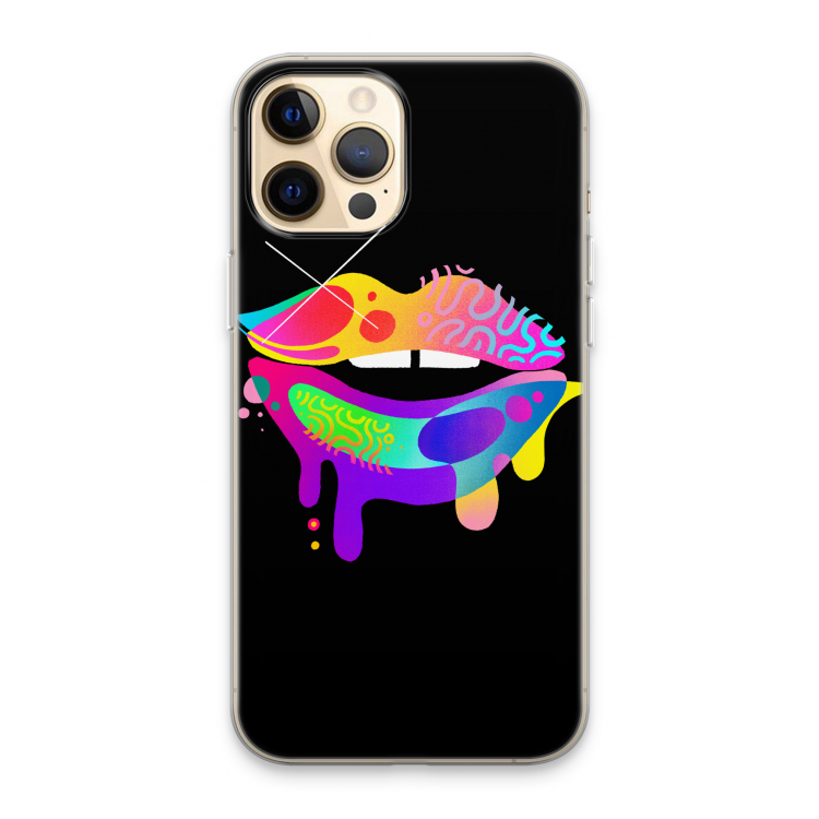 Lip Palette: iPhone 13 Pro Max Transparant Hoesje