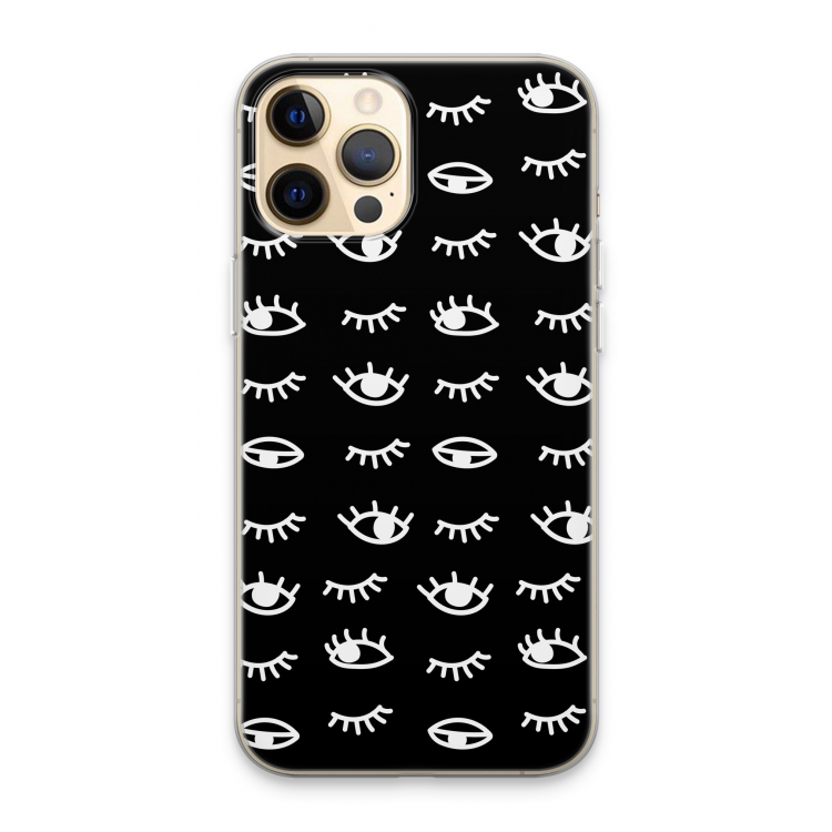 Eye pattern #3: iPhone 13 Pro Max Transparant Hoesje
