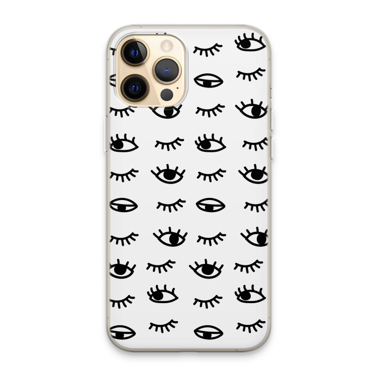 Eye pattern #2: iPhone 13 Pro Max Transparant Hoesje