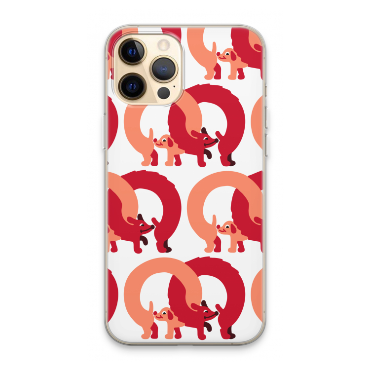 Dogs: iPhone 13 Pro Max Transparant Hoesje