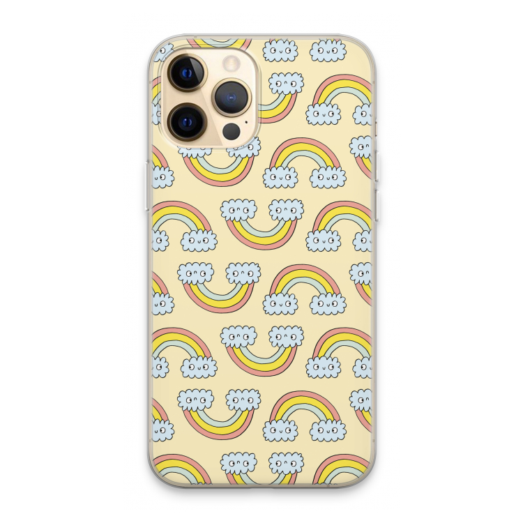 Regenboog: iPhone 13 Pro Max Transparant Hoesje
