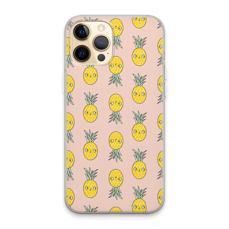 Ananas: iPhone 13 Pro Max Transparant Hoesje