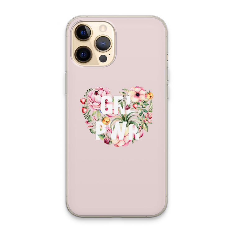 GRL PWR Flower: iPhone 13 Pro Max Transparant Hoesje