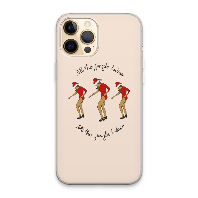 Jingle Ladies: iPhone 13 Pro Max Transparant Hoesje