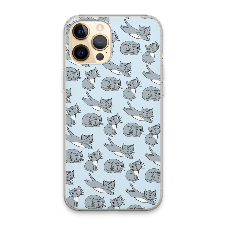 Poezen: iPhone 13 Pro Max Transparant Hoesje