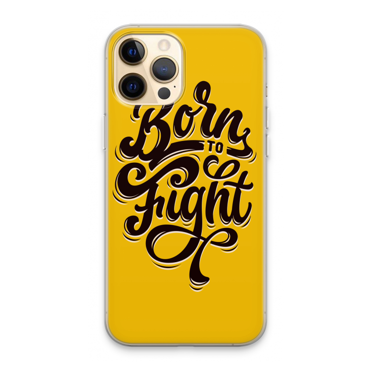 Born to Fight: iPhone 13 Pro Max Transparant Hoesje