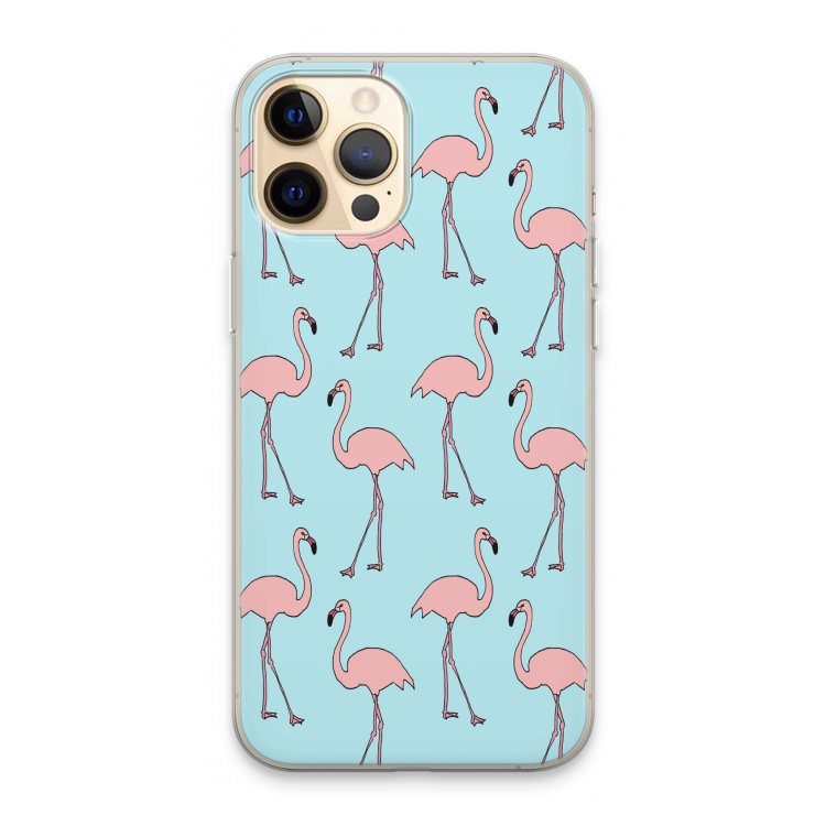 Anything Flamingoes: iPhone 13 Pro Max Transparant Hoesje