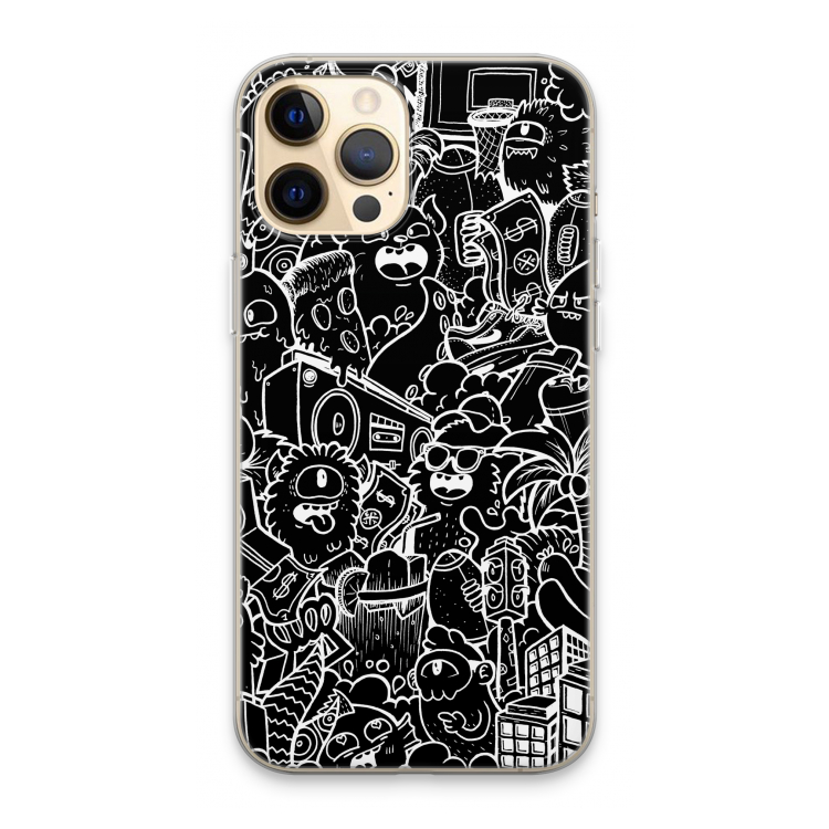 Vexx Black City : iPhone 13 Pro Max Transparant Hoesje