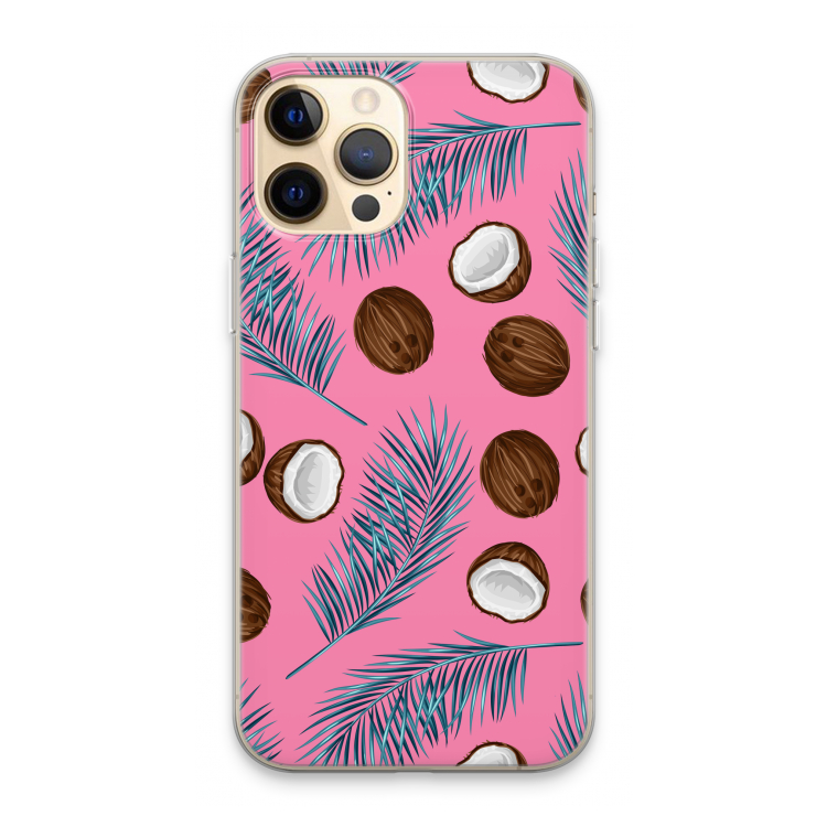 Kokosnoot roze: iPhone 13 Pro Max Transparant Hoesje