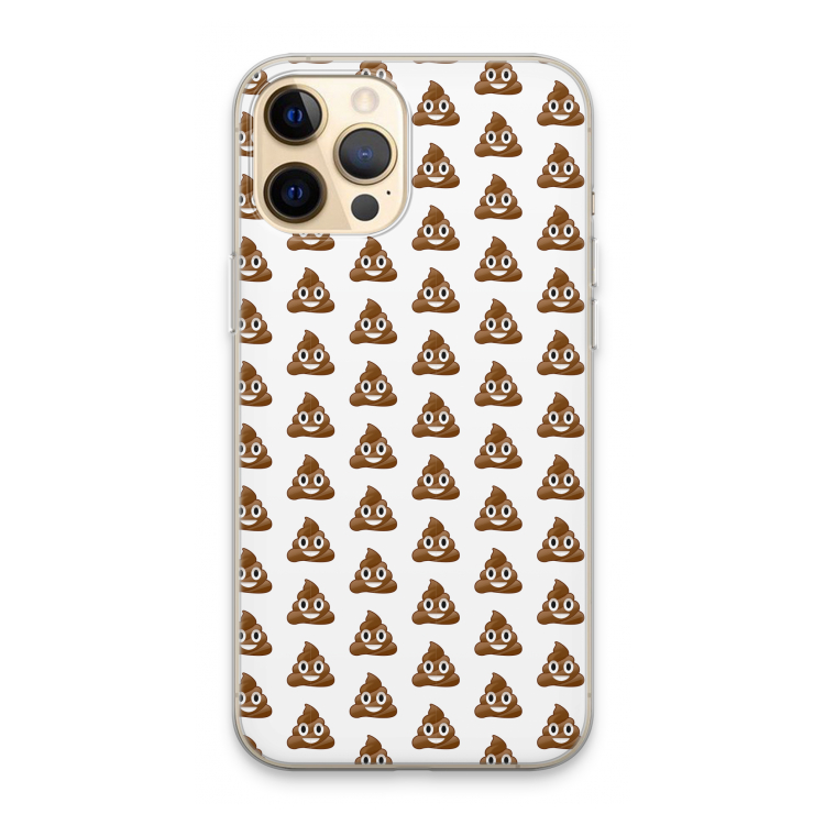 Poop emoji: iPhone 13 Pro Max Transparant Hoesje