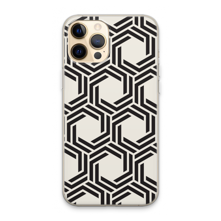 Geometrisch patroon: iPhone 13 Pro Max Transparant Hoesje