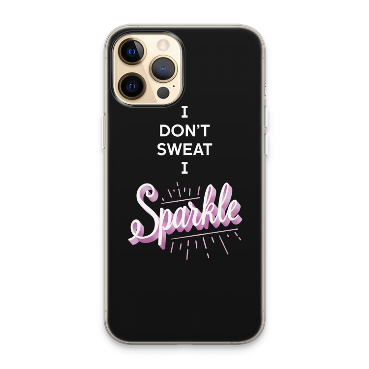 Sparkle quote: iPhone 13 Pro Max Transparant Hoesje