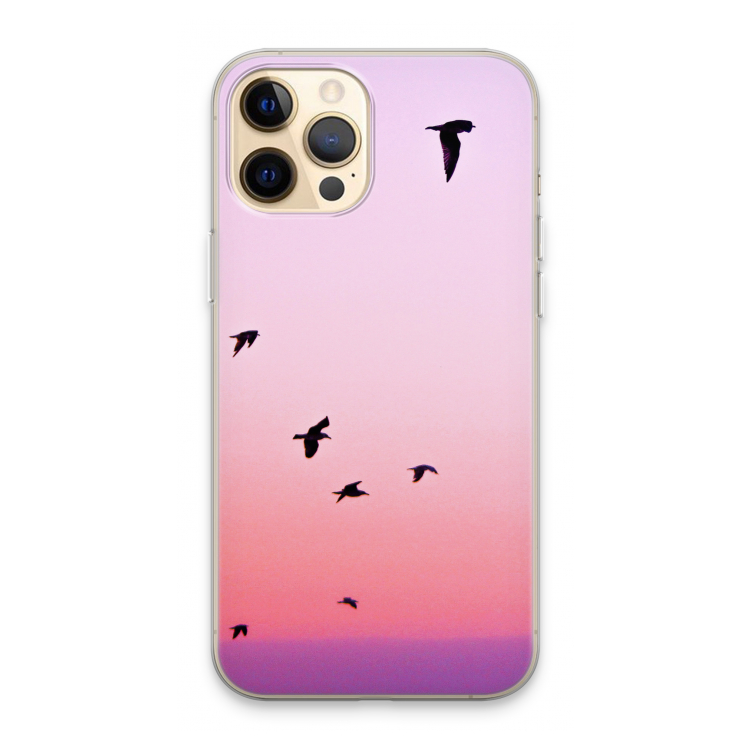 Fly away: iPhone 13 Pro Max Transparant Hoesje