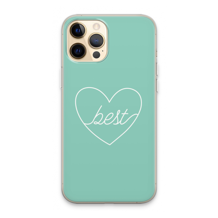 Best heart pastel: iPhone 13 Pro Max Transparant Hoesje