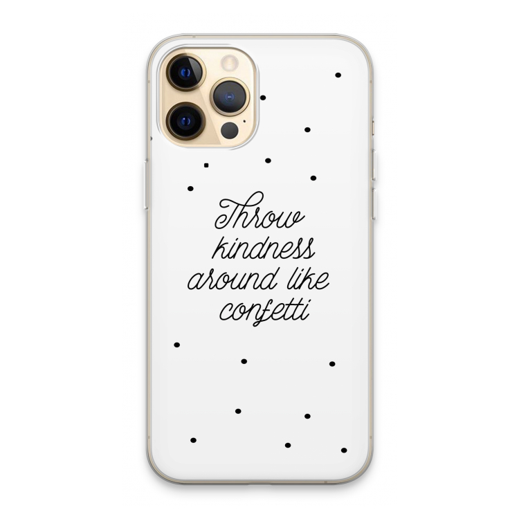 Confetti: iPhone 13 Pro Max Transparant Hoesje