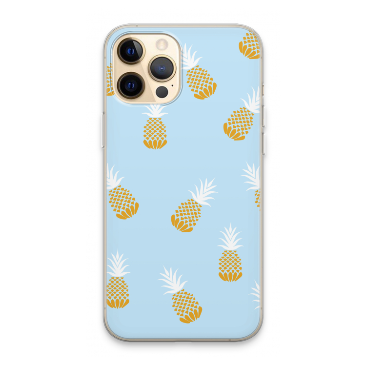 Ananasjes: iPhone 13 Pro Max Transparant Hoesje