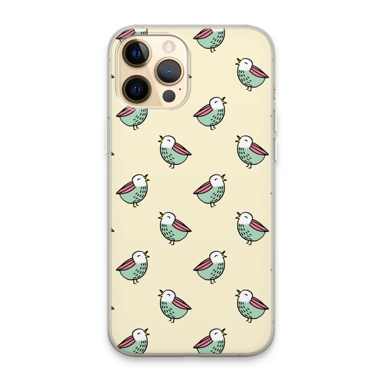 Vogeltjes: iPhone 13 Pro Max Transparant Hoesje