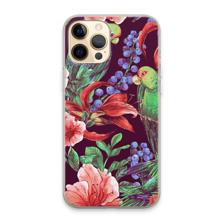 Papegaaien: iPhone 13 Pro Max Transparant Hoesje