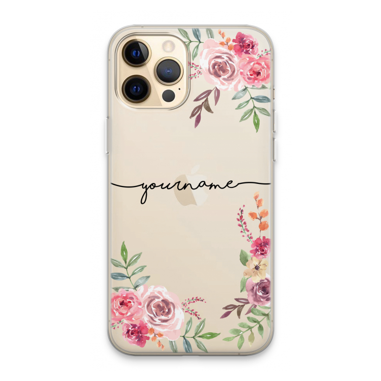Rozen: iPhone 13 Pro Max Transparant Hoesje