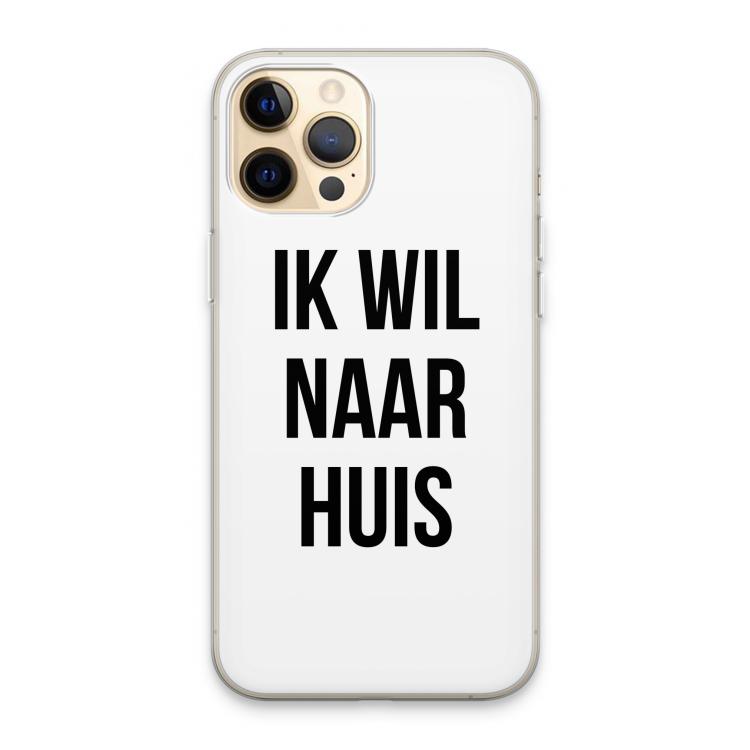 Ik wil naar huis: iPhone 13 Pro Max Transparant Hoesje