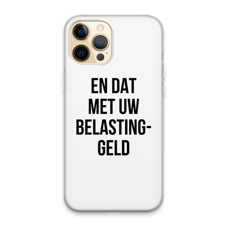 Belastinggeld: iPhone 13 Pro Max Transparant Hoesje