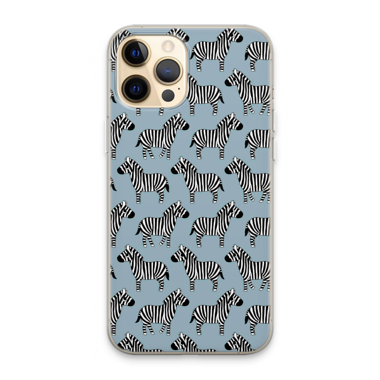 Zebra: iPhone 13 Pro Max Transparant Hoesje