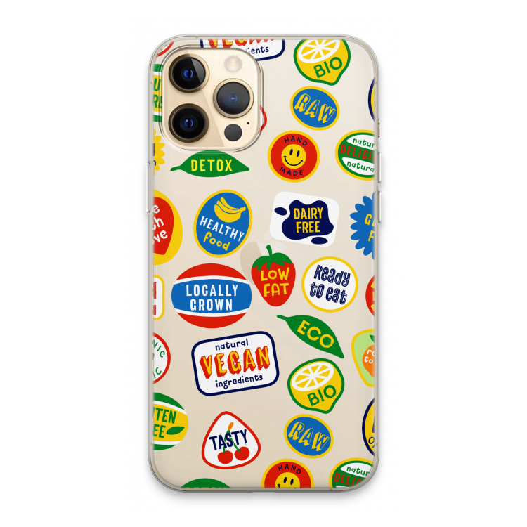 Fruitsticker: iPhone 13 Pro Max Transparant Hoesje