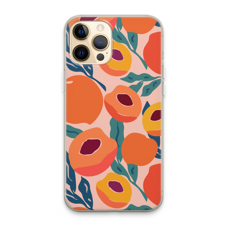 Perzik: iPhone 13 Pro Max Transparant Hoesje