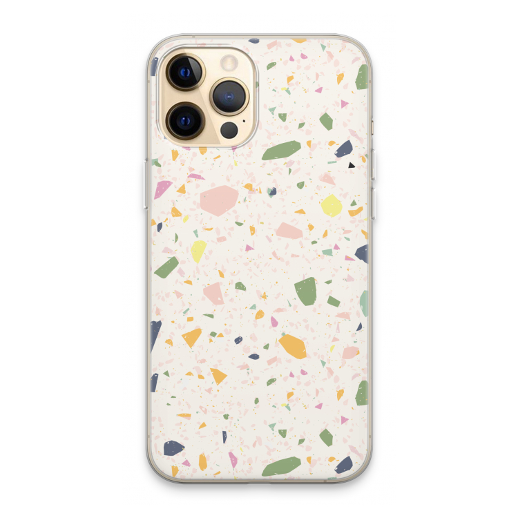 Terrazzo N°21: iPhone 13 Pro Max Transparant Hoesje