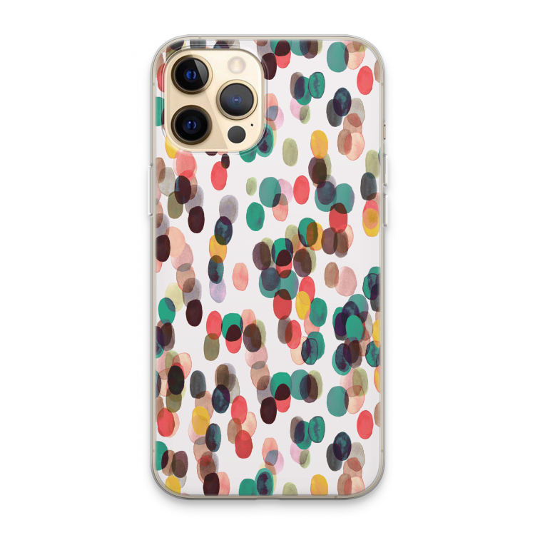 Tropical Dots: iPhone 13 Pro Max Transparant Hoesje