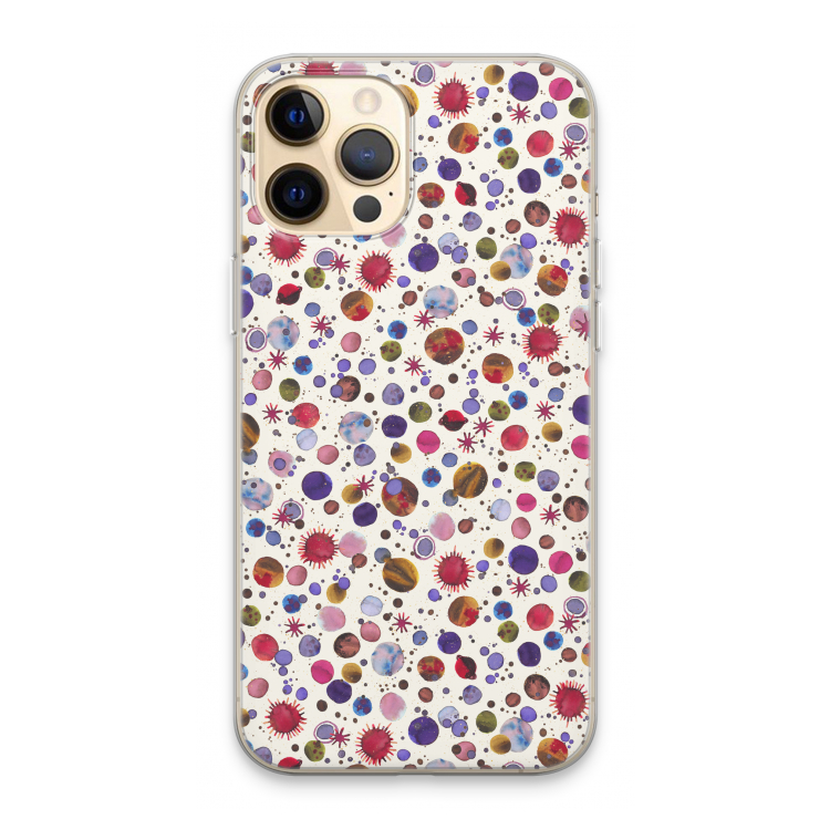 Planets Space: iPhone 13 Pro Max Transparant Hoesje