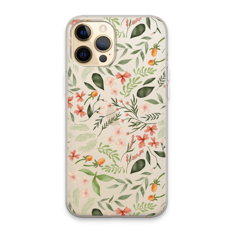 Sweet little flowers: iPhone 13 Pro Max Transparant Hoesje