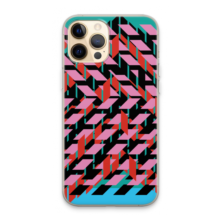 Skew Blush 2: iPhone 13 Pro Max Transparant Hoesje