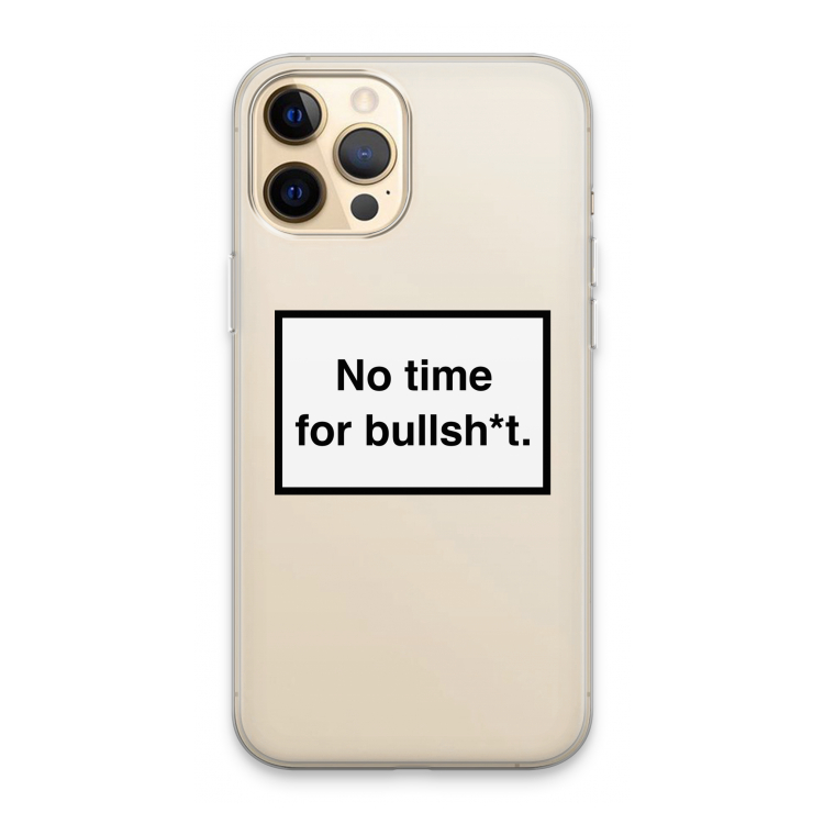 No time: iPhone 13 Pro Max Transparant Hoesje