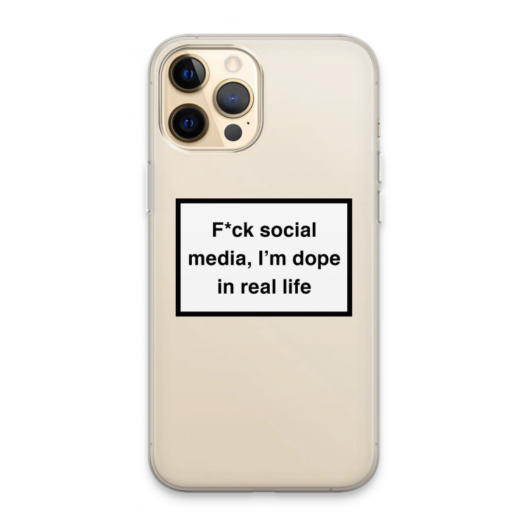 I'm dope: iPhone 13 Pro Max Transparant Hoesje