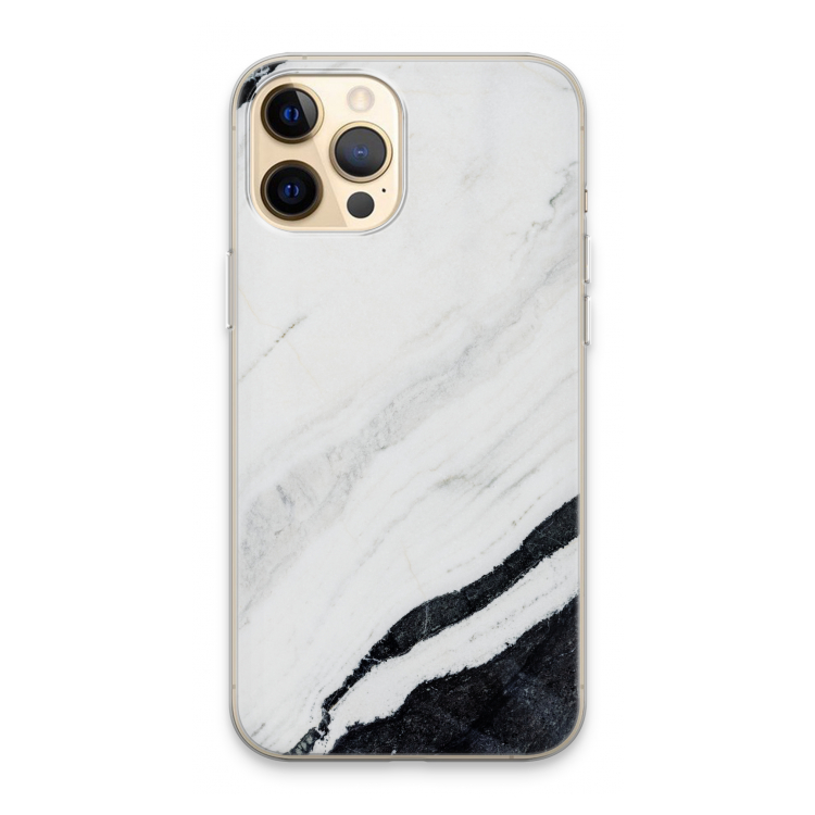 Elegante marmer: iPhone 13 Pro Max Transparant Hoesje