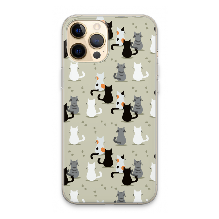 Katten: iPhone 13 Pro Max Transparant Hoesje