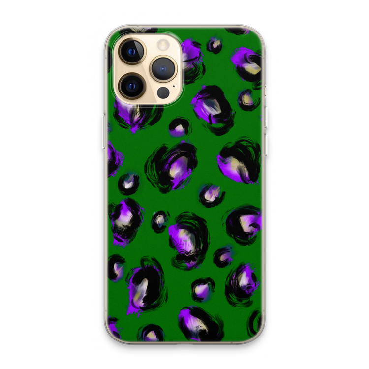 Green Cheetah: iPhone 13 Pro Max Transparant Hoesje