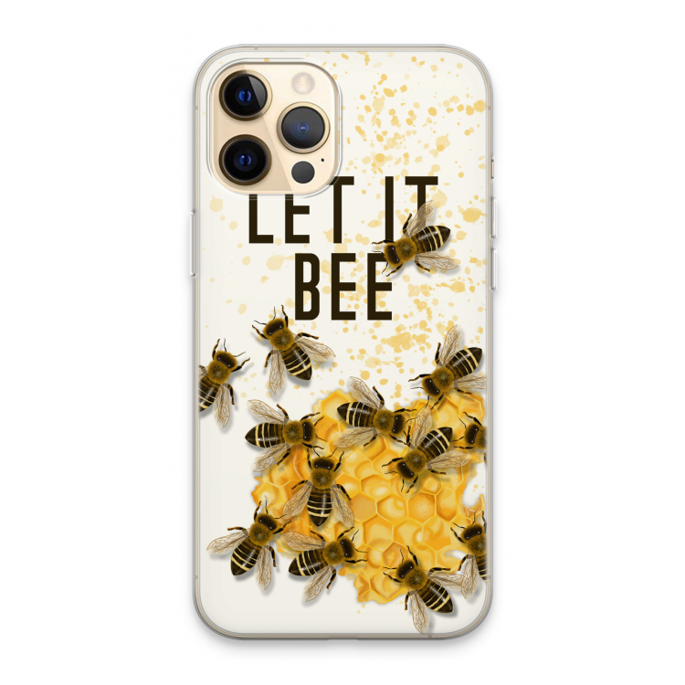 Let it bee: iPhone 13 Pro Max Transparant Hoesje